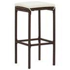 vidaXL Garden Bar Set with Solid Acacia and Poly Rattan