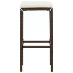 vidaXL Garden Bar Set with Solid Acacia and Poly Rattan