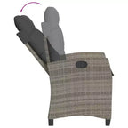 vidaXL Flexible Garden Dining Set with Cushions - Poly Rattan