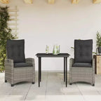 vidaXL Trendy Poly Rattan Patio Dining Set