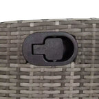 vidaXL Trendy Poly Rattan Patio Dining Set