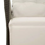 vidaXL Modern Garden Dining Set in Wicker