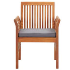 vidaXL Solid Acacia Wood 3/Outdoor Dining Set with Cushions