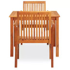 vidaXL Solid Acacia Wood 3/Outdoor Dining Set with Cushions