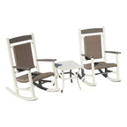 Clihome Outdoor Rocking Chairs Set of 3(2 Chairs & 1 Table)