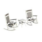 Clihome Outdoor Rocking Chairs Set of 3(2 Chairs & 1 Table)