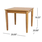 Christopher Knight Home Darika Modern 2 Piece Acacia Wood Patio Swivel Chair and End Table Set