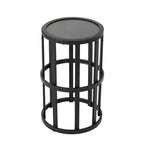 Christopher Knight Home Suriya Modern Acacia Patio Swivel Chairs with Rope Design and Metal Table Set