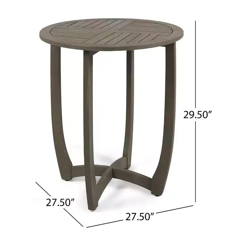 Christopher Knight Home Rahul Modern 3 Piece Acacia Patio Swivel Chairs with Rope Design and Bistro Table Set