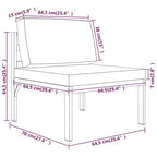 vidaXL Garden Lounge Set Anthracite Aluminum, 100% polyester Large