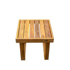GDFStudio Camille Acacia Wood Outdoor Lounge Chair and Ottoman Set with Cushions