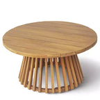 Christopher Knight Home Claremont Patio Modern Acacia Wood 4-Piece Conversation Set Cushions