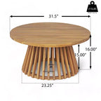 Christopher Knight Home Claremont Patio Modern Acacia Wood 4-Piece Conversation Set Cushions