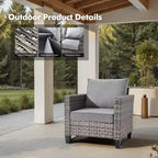 HOMLUX 10-Piece Patio Seating Bundle with 54 Fire Pit Table and Swivel Chairs Set