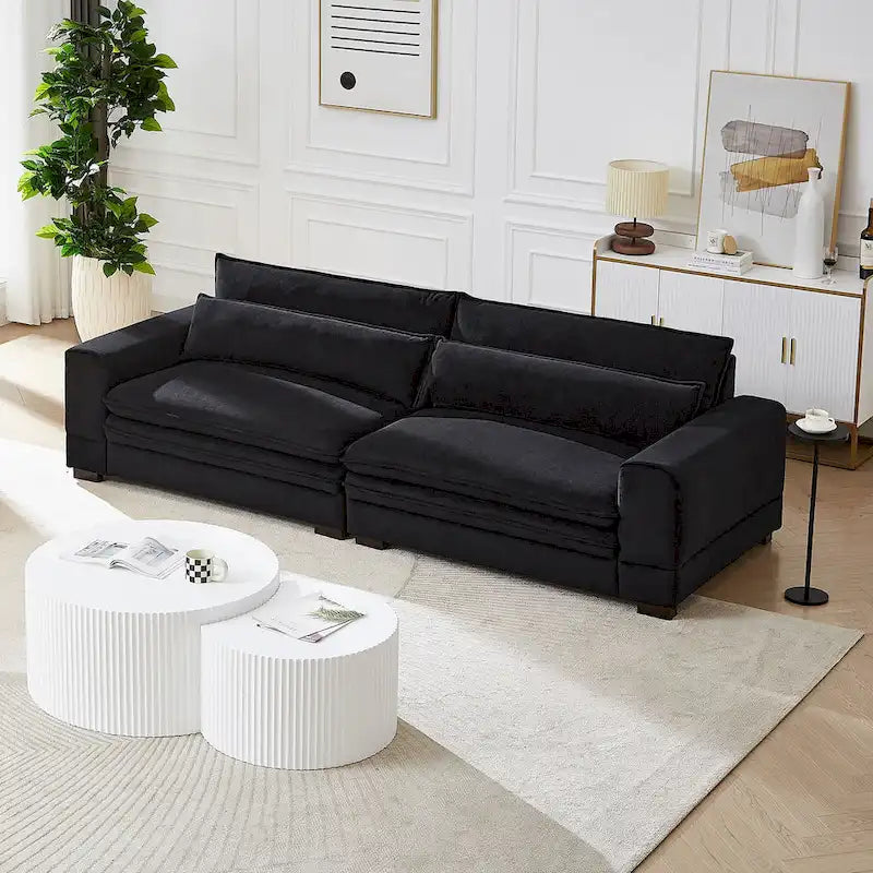 Mid-Century Sofa Couch Modern Upholstered Couch for Livingroom,Bedroom, Apartment, Home Office