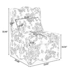 Velvet single dining chair with soft seat cushion
