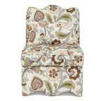 Velvet single dining chair with soft seat cushion