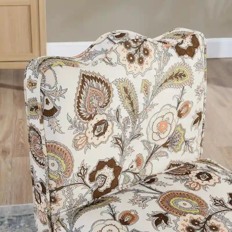 Velvet single dining chair with soft seat cushion