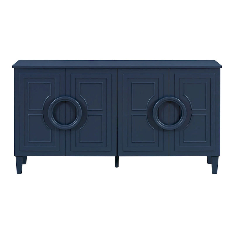 Console a 4 ante con maniglie rotonde