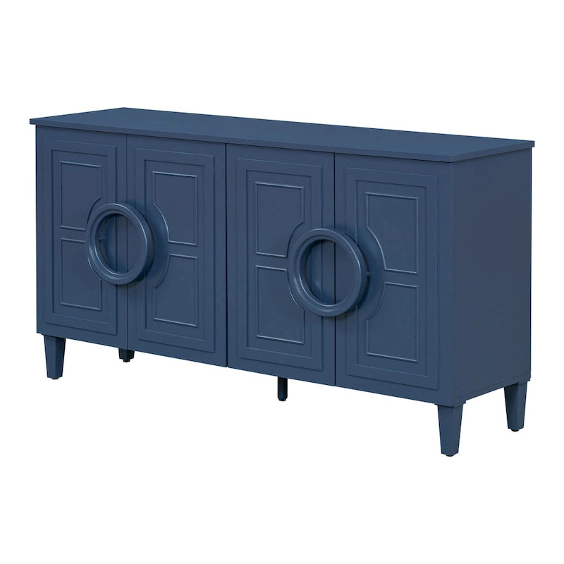 Console a 4 ante con maniglie rotonde