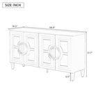 Console a 4 ante con maniglie rotonde