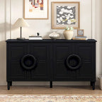 Console a 4 ante con maniglie rotonde