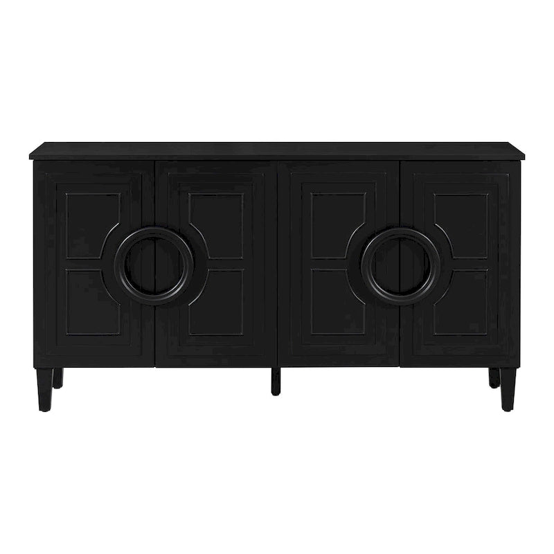Console a 4 ante con maniglie rotonde