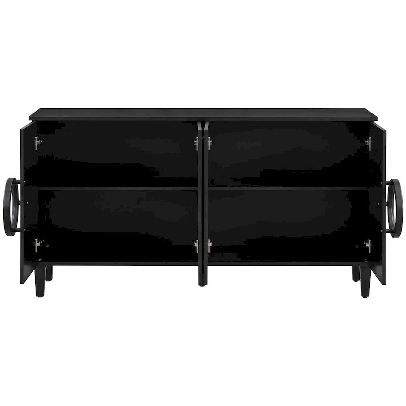 Console a 4 ante con maniglie rotonde