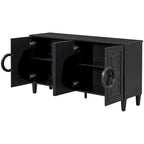 Console a 4 ante con maniglie rotonde