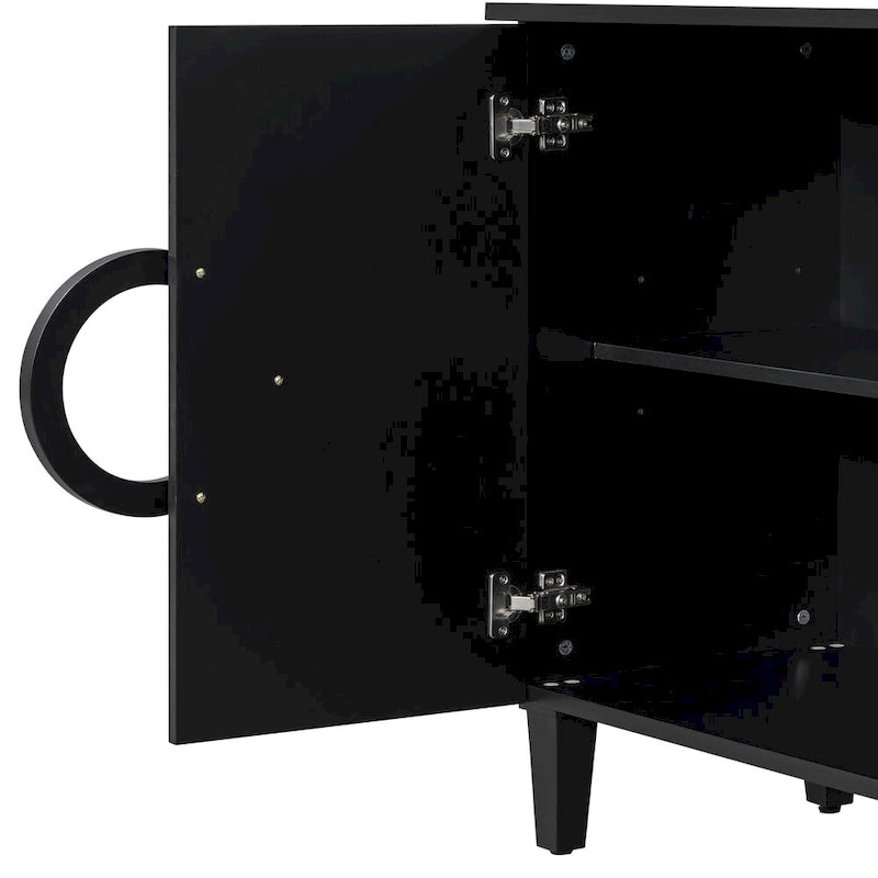 Console a 4 ante con maniglie rotonde