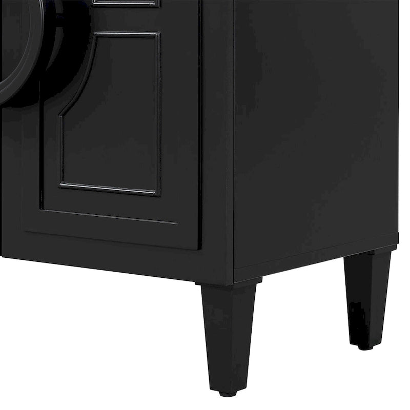 Console a 4 ante con maniglie rotonde