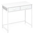 Space Saving Home Computer Desk with 2 Fabric Drawers 4