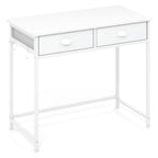 Space Saving Home Computer Desk with 2 Fabric Drawers 4