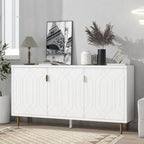 65 Modern TV Stand with Doors & Adjustable Shelves for TVs Up to 70