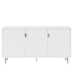 65 Modern TV Stand with Doors & Adjustable Shelves for TVs Up to 70