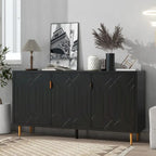 65 Modern TV Stand with Doors & Adjustable Shelves for TVs Up to 70