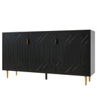 65 Modern TV Stand with Doors & Adjustable Shelves for TVs Up to 70
