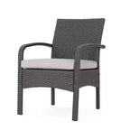 Cordoba 4pc Wicker Patio Chat Set with Cushions - Christopher Knight Home