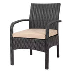 Cordoba 4pc Wicker Patio Chat Set with Cushions - Christopher Knight Home