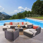 Santa Rosa 11pc Wicker Seating Set - Christopher Knight Home
