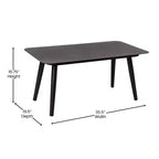 Merrick Lane Outdoor Furniture 4 Piece Black Woven Aluminum Frame Loveseat, 2 Chair and Coffee Table Set With Gray Cushions
