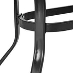 Outsunny 4 Pieces Gliders Set, Outdoor Furniture Sets with 2-Person Glider Patio Bench, Single Sling Chair and Glass Coffee Table, Black