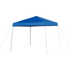 Flash Furniture Portable Tailgate/Event Tent Set - 8'x8' Pop Up Canopy Tent, 6-Foot Bi-Fold Table, Set of 4 Folding Chairs