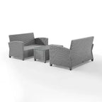 Bradenton 3pc Outdoor Wicker Seating Set - Crosley