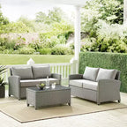 Bradenton 3pc Outdoor Wicker Seating Set - Crosley