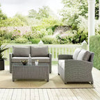 Bradenton 3pc Outdoor Wicker Seating Set - Crosley