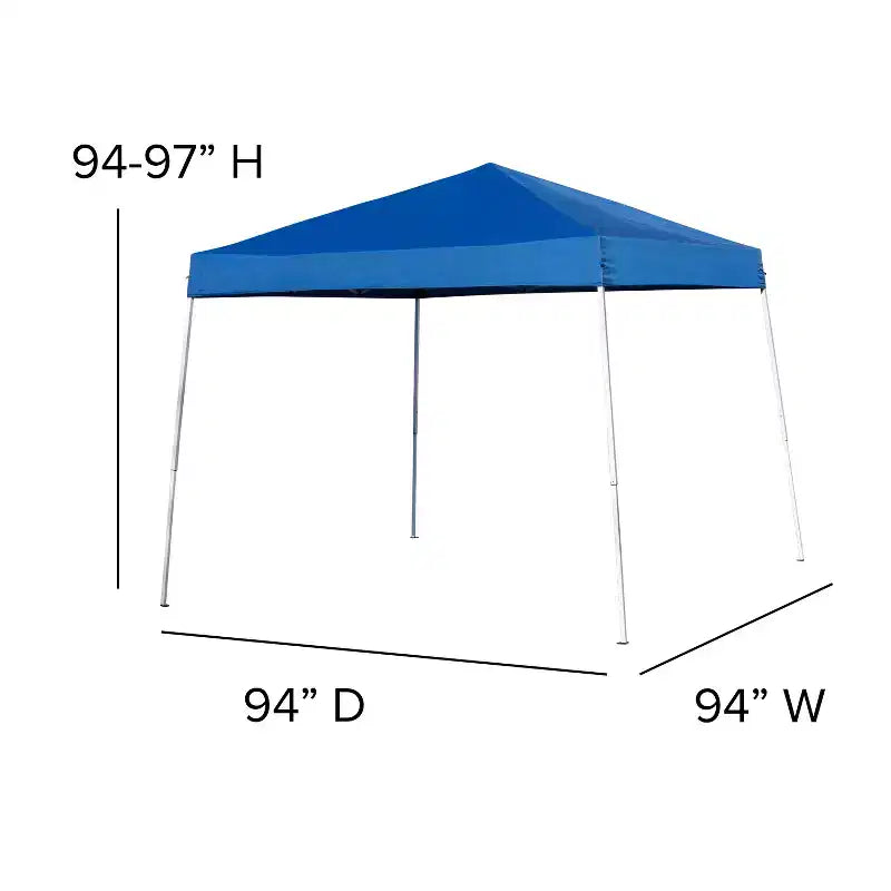 Emma and Oliver Outdoor Event/Tailgate Set with Pop Up Event Canopy with Carry Bag, Bi-Fold Table and 4 Folding Chairs