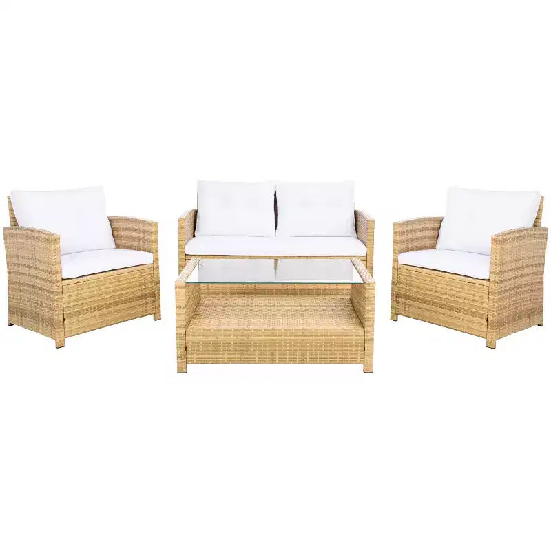 Vellori 4-osaline elutoa komplekt - sise-/välistingimustesse - PAT7516 - Safavieh
