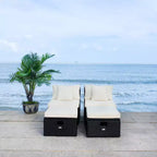 Pramla Sette & Ottoman Patio Set - Indoor/Outdoor - PAT7515 - Safavieh