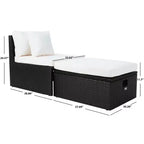 Pramla Sette & Ottoman Patio Set - Indoor/Outdoor - PAT7515 - Safavieh